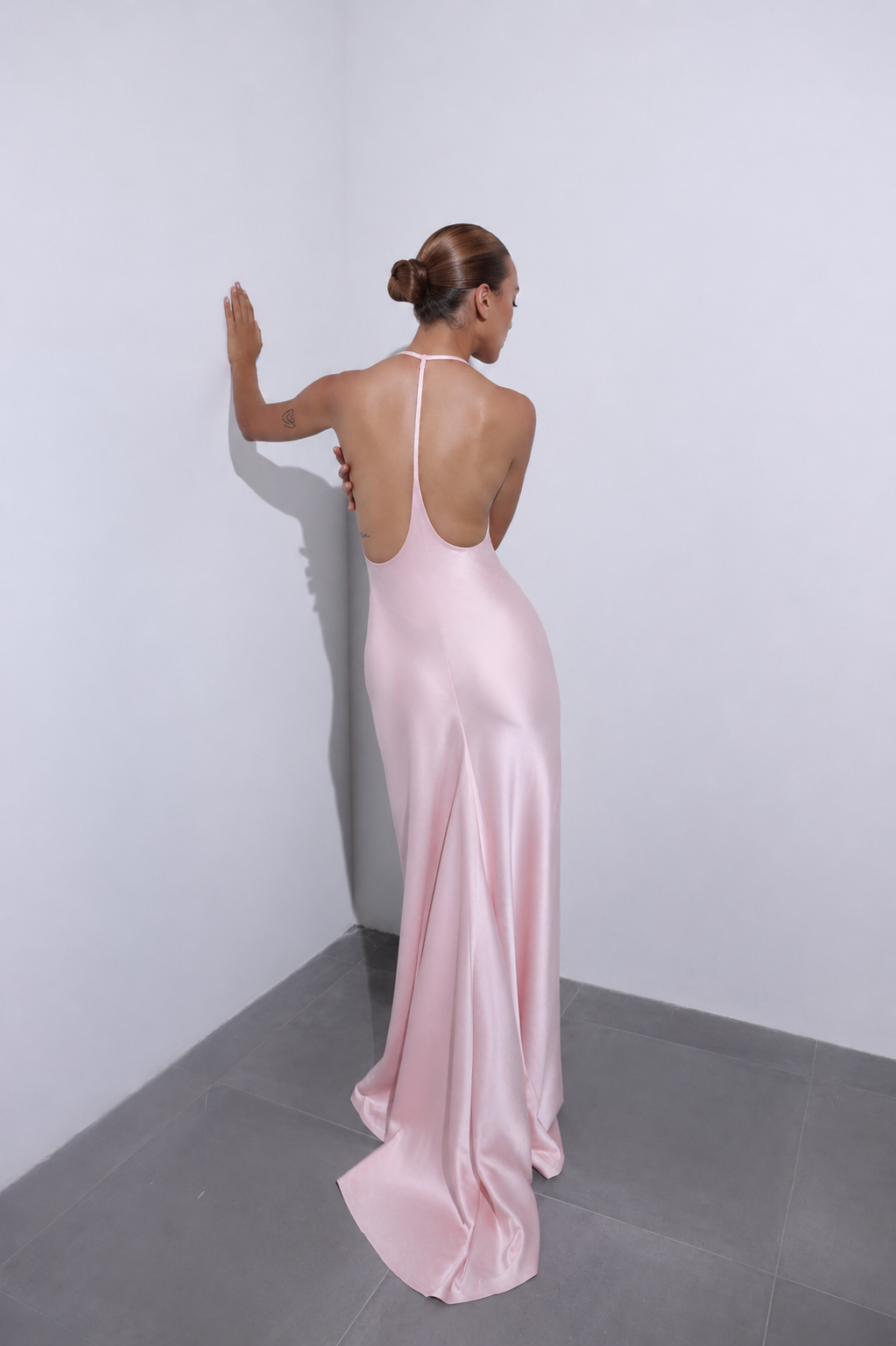 ARIA DRESS IN SATIN